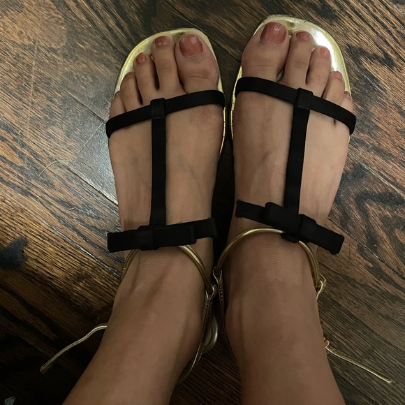 Authentic Prada bow black sandals - Picture 1 of 3